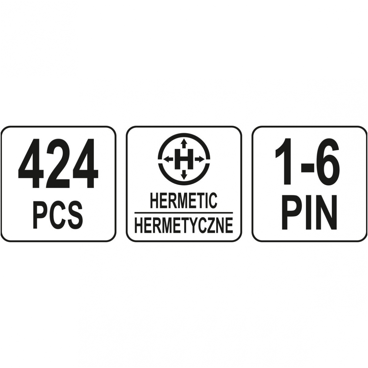 Hermetinių jungčių asortimentas- 424 vnt. 4 Hermetinių jungčių asortimentas- 424 vnt. 4