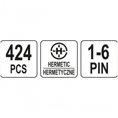 Hermetinių jungčių asortimentas- 424 vnt. 4 Hermetinių jungčių asortimentas- 424 vnt. 4