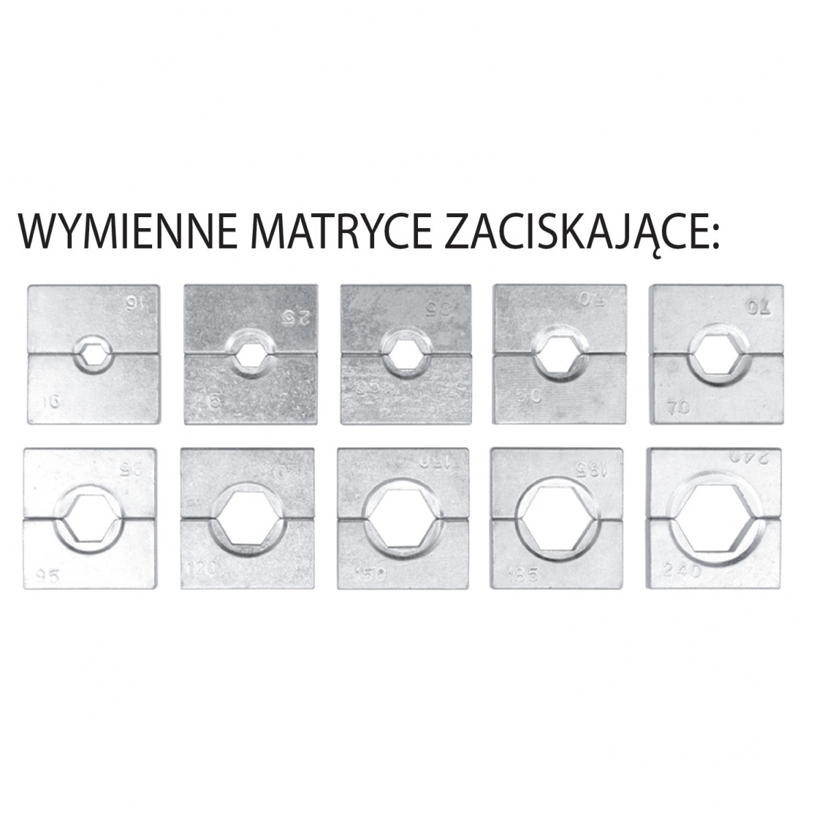Hidraulinis 20 t kraštų užspaudimo įrankis 16-300mm² 1 Hidraulinis 20 t kraštų užspaudimo įrankis 16-300mm² 1