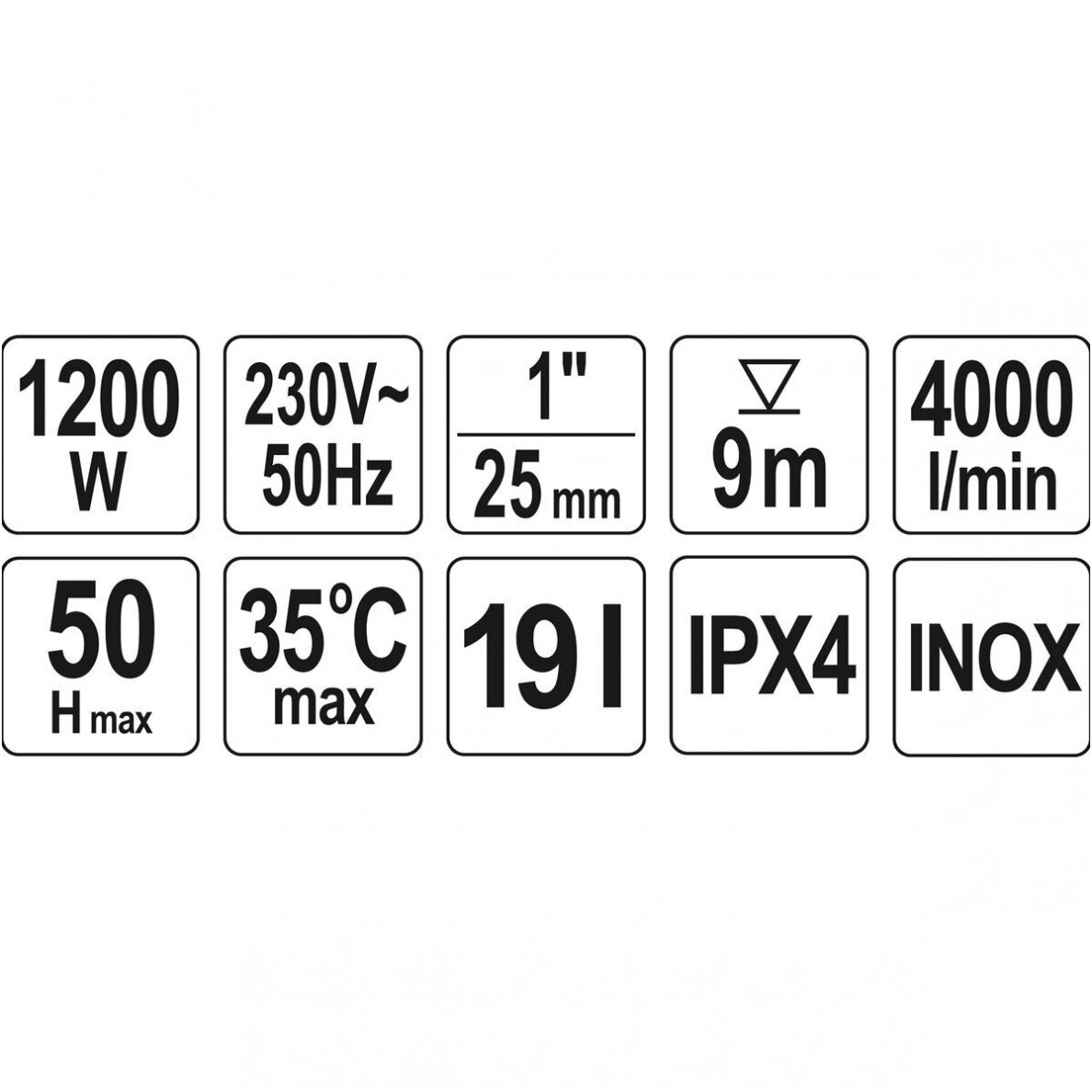 Hidroforas INOX 1200W 2