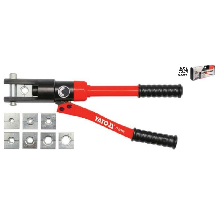 Hidraulinis 20 t kraštų užspaudimo įrankis 16-300mm² 2 Hidraulinis 20 t kraštų užspaudimo įrankis 16-300mm² 2