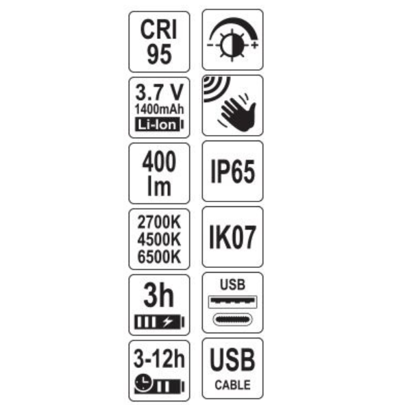 Įkraunamas LED galvos žibintas spalvų derinimui CRI >95, 400 lm USB-C 10 Įkraunamas LED galvos žibintas spalvų derinimui CRI >95, 400 lm USB-C 10