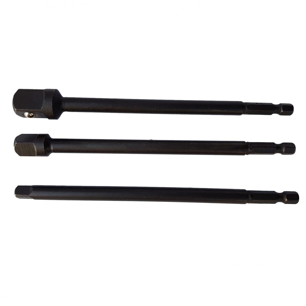 Ilgų adapterių komplektas iš (6,3 mm) į galvutes 150 mm Ilgų adapterių komplektas iš (6,3 mm) į galvutes 150 mm