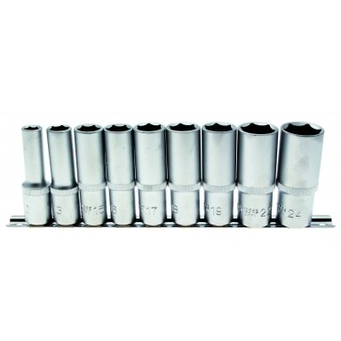 Ilgų galvučių rinkinys 10-24mm. 9vnt. 1/2" Ilgų galvučių rinkinys 10-24mm. 9vnt. 1/2"