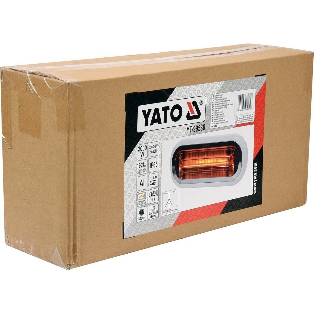 Infraraudonųjų spindulių šildytuvas 1500W LOW GLARE 4 Infraraudonųjų spindulių šildytuvas 1500W LOW GLARE 4