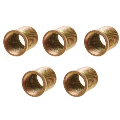 Indėklai žvakės sriegio lizdui geltonai cinkuoti, M14 x 19 mm ilgio, 5vnt Indėklai žvakės sriegio lizdui geltonai cinkuoti, M14 x 19 mm ilgio, 5vnt