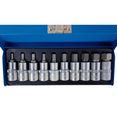 Įpresuotų antgalių rinkinys - 12,5 mm (1/2")H4-H19 - 10vnt