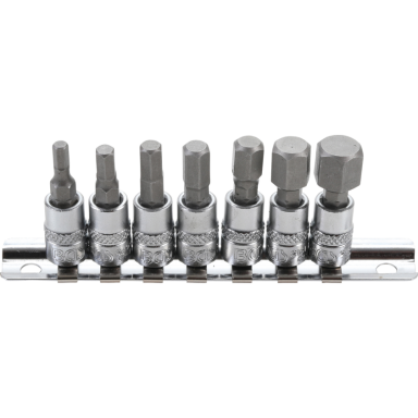 Įpresuotų antgalių rinkinys Hex, 1/4", 4-12 mm