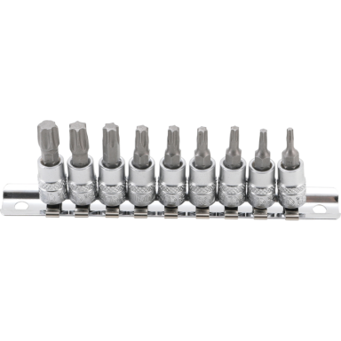 Įpresuotų antgalių rinkinys T-Star, 1/4", T10 - T50