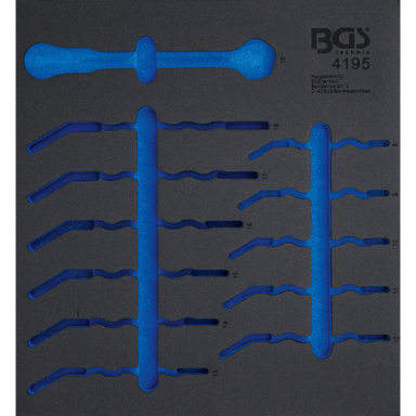 Įrankių dėklas 2/3 tuščias skirtas BGS 4195 Įrankių dėklas 2/3 tuščias skirtas BGS 4195