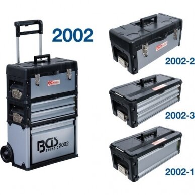 Įrankių dėžė 2 stalčiai, kietas viršus priedas BGS 2002 5