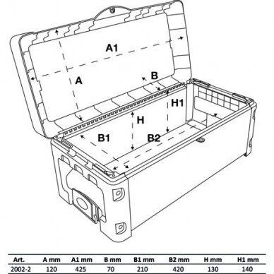 Įrankių dėžė su stalčiumi / priedas  BGS 2002 7