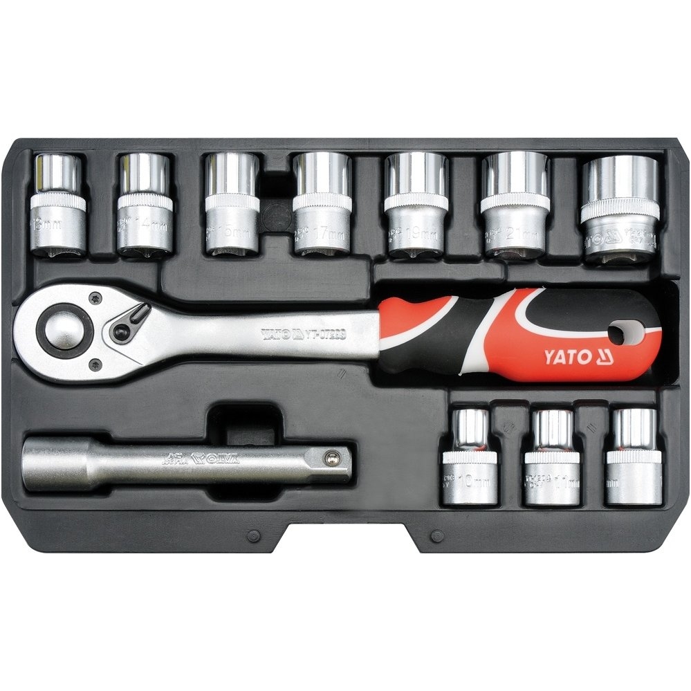 Įrankių rinkinys (1/2") - 10-24mm. 12vnt. 1 Įrankių rinkinys (1/2") - 10-24mm. 12vnt. 1