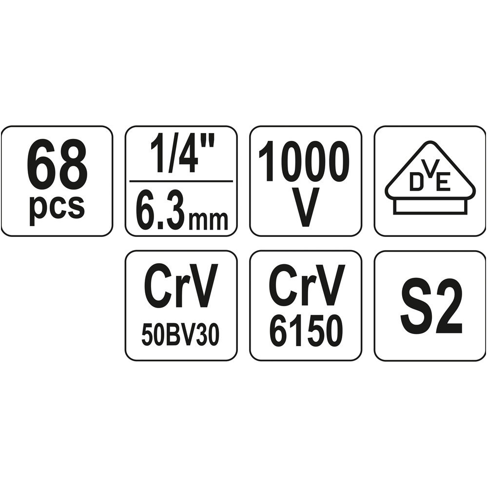 Įrankių rinkinys elektrikui - 68 vnt 6 Įrankių rinkinys elektrikui - 68 vnt 6