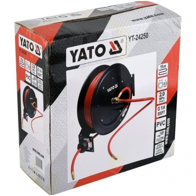 Ištraukiama oro žarna su rite - 9,5mm.x15m. 1 Ištraukiama oro žarna su rite - 9,5mm.x15m. 1