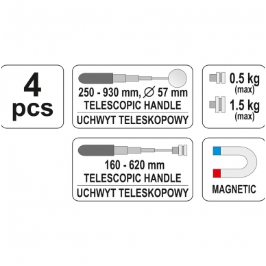 Ištraukiamų magnetų ir veidrodėlių rinkinys 5 Ištraukiamų magnetų ir veidrodėlių rinkinys 5