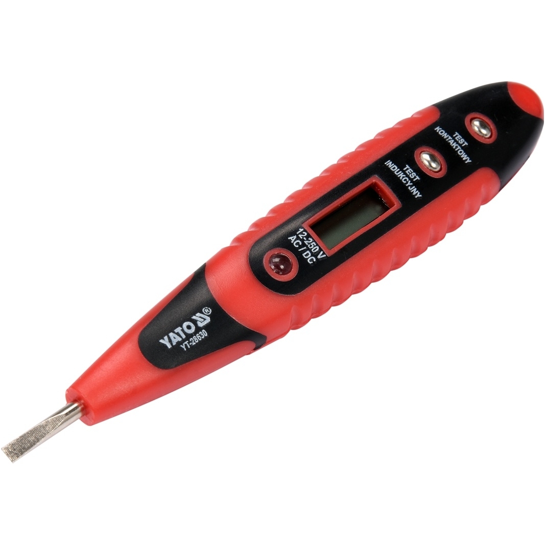 Įtampos testeris skaitmeninis AC-DC 12-220V Įtampos testeris skaitmeninis AC-DC 12-220V