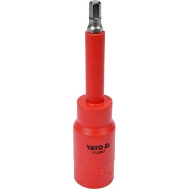 Izoliuotas antgalis elektrikui HEX6x120mm, 1/2" VDE Izoliuotas antgalis elektrikui HEX6x120mm, 1/2" VDE