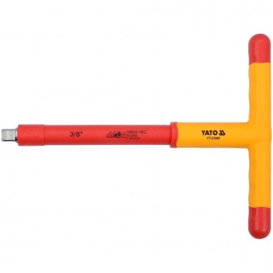 Izoliuota rankena elektrikui T-tipo 200mm, 3/8" VDE