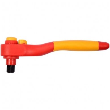 Izoliuota terkšlė elektrikui VDE, 250mm. 1/2" Izoliuota terkšlė elektrikui VDE, 250mm. 1/2"