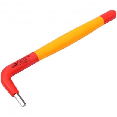 Izoliuotas raktas L-tipo 6-kampis 4mm. VDE 1 Izoliuotas raktas L-tipo 6-kampis 4mm. VDE 1