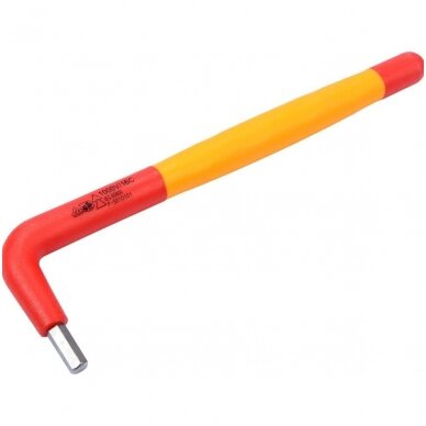 Izoliuotas raktas L-tipo 6-kampis 5mm. VDE YT-21122 1 Izoliuotas raktas L-tipo 6-kampis 5mm. VDE YT-21122 1