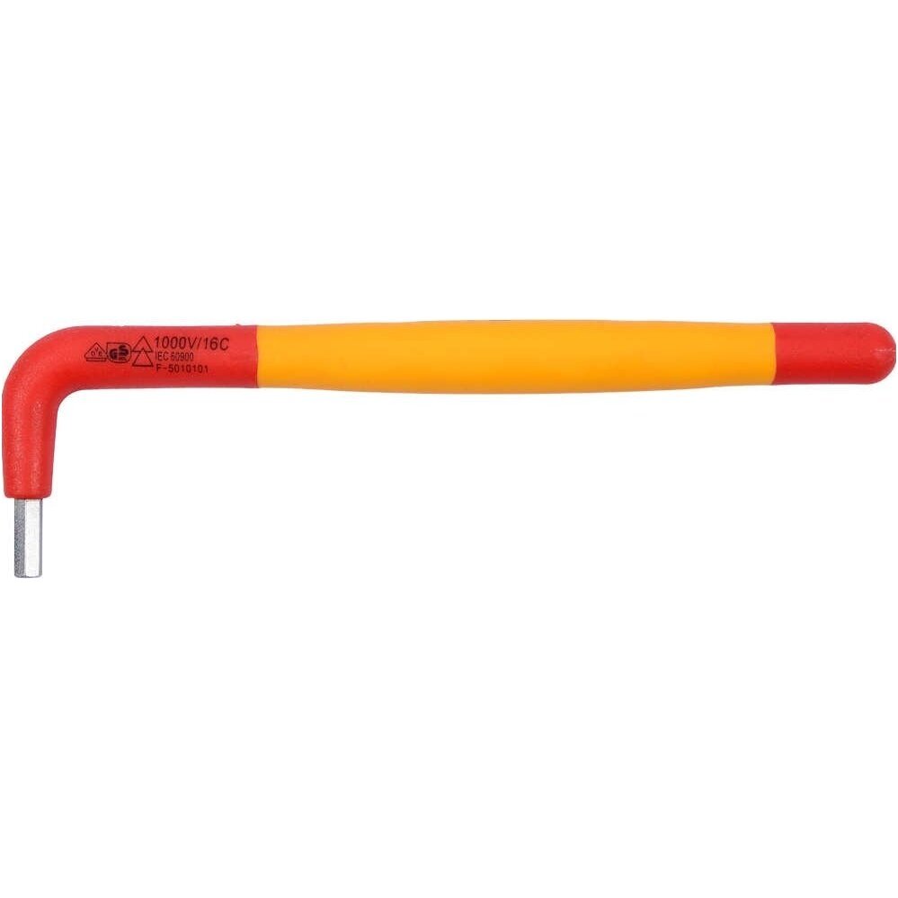 Izoliuotas raktas L-tipo 6-kampis 4mm. VDE