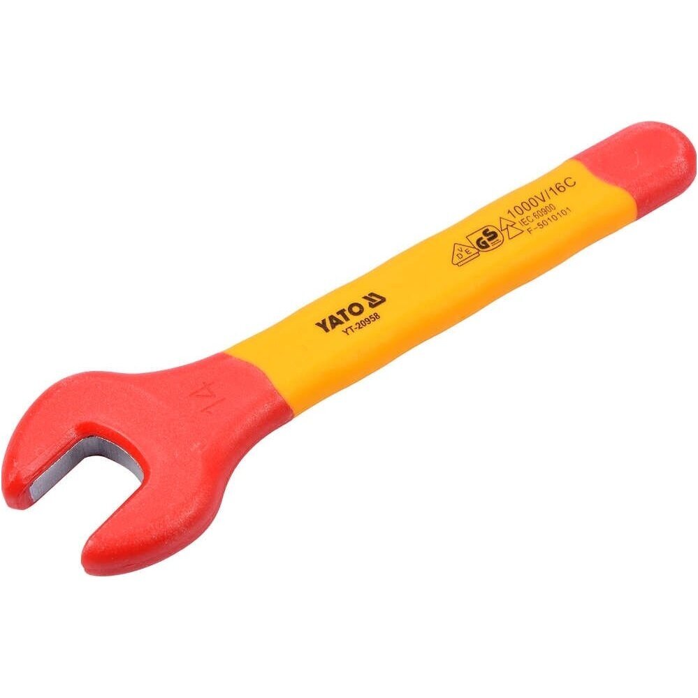 Izoliuotas veržliaraktis elektrikui atviru galu 14mm. VDE 1 Izoliuotas veržliaraktis elektrikui atviru galu 14mm. VDE 1