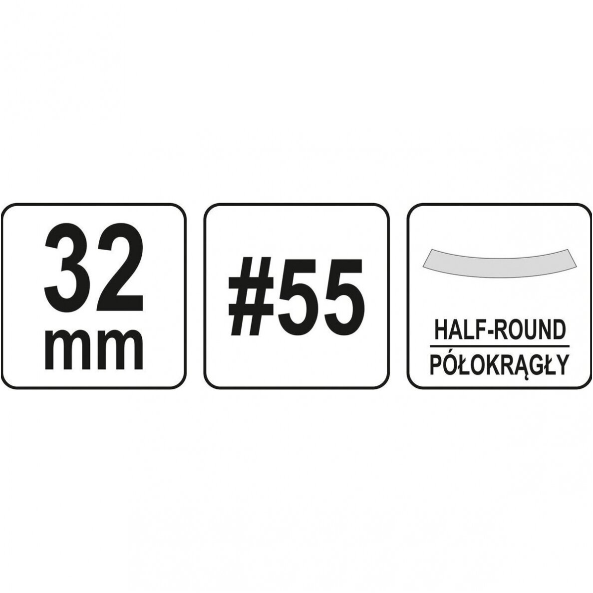 Kaltas medžiui pusapvalis 32mm. 2 Kaltas medžiui pusapvalis 32mm. 2
