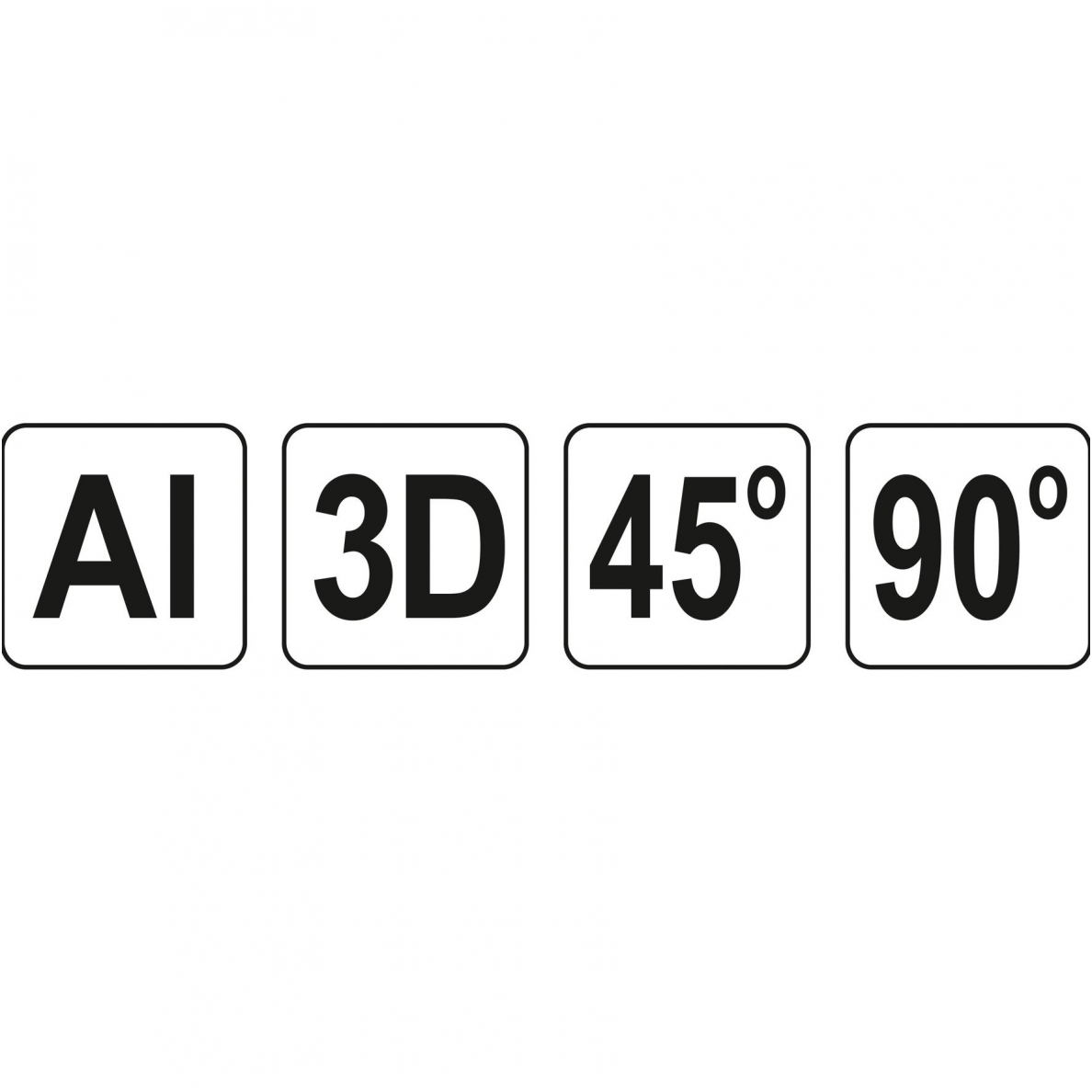 Kampainis japoniškas - aliuminis - 45-90° 3D 4