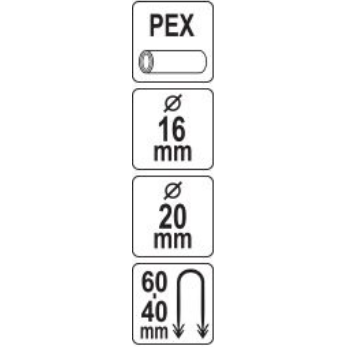 Kabių segiklis grindinio šildymo PEX vamzdžiams 16–20 mm 6 Kabių segiklis grindinio šildymo PEX vamzdžiams 16–20 mm 6