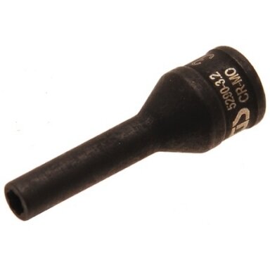Kaitinimo žvakės elektrodo ištraukimo/išsukimo galvutė 1/4", 3.2 mm Kaitinimo žvakės elektrodo ištraukimo/išsukimo galvutė 1/4", 3.2 mm