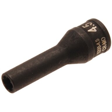 Kaitinimo žvakės elektrodo ištraukimo/išsukimo galvutė 1/4", 4.5 mm Kaitinimo žvakės elektrodo ištraukimo/išsukimo galvutė 1/4", 4.5 mm