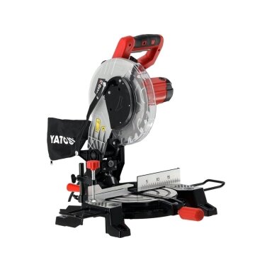 Kampinis skersinio pjovimo pjūklas su lazeriu 1500 W. Ø255 mm.  galvos posvyris 45°