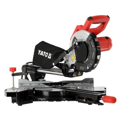 Kampinis skersinio pjovimo pjūklas su lazeriu 2000 W  Ø216 mm. dvipusis galvos posvyris 7
