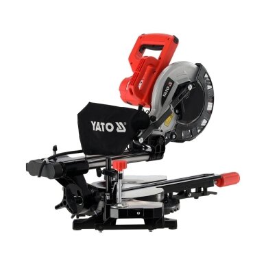 Kampinis skersinio pjovimo pjūklas su lazeriu 2000 W  Ø216 mm. dvipusis galvos posvyris