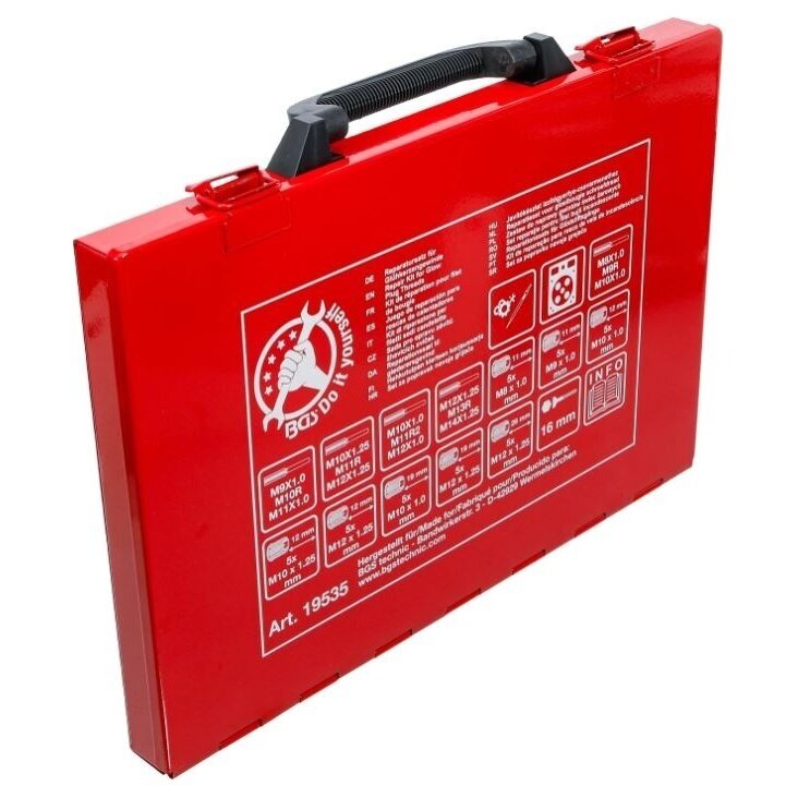 Kaitinimo žvakės sriegio remonto rinkinys M8 - M9 - M10 - M12 5