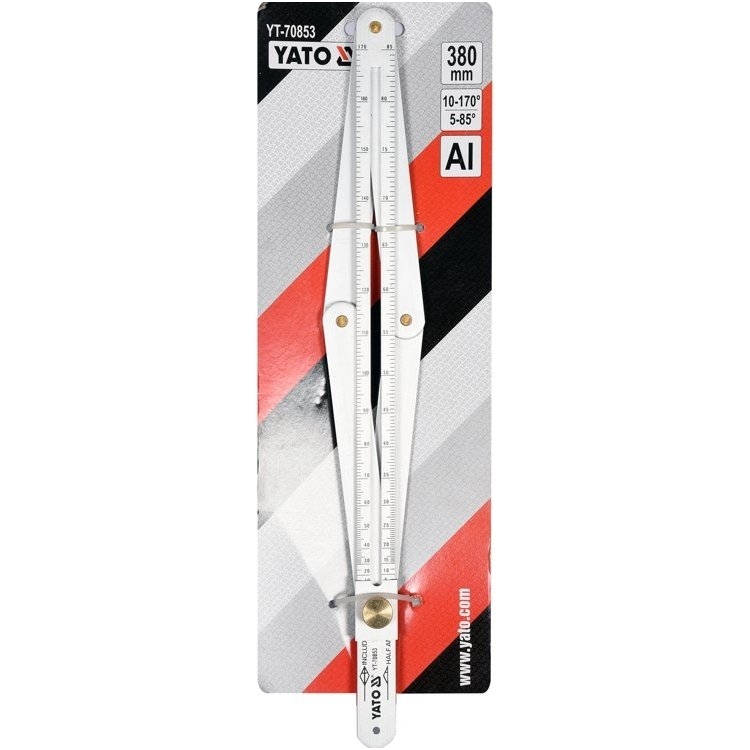 Kampų matavimo - žymėjimo įrankis - 10-170° - 5-85° 3