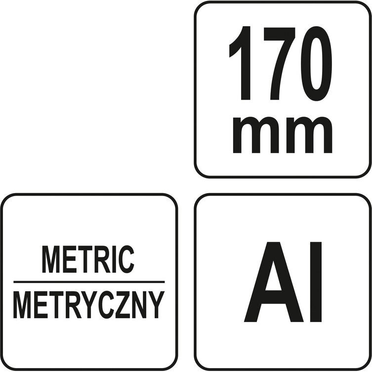 Kampainis aliuminis / rėmas 170mm. 3 Kampainis aliuminis / rėmas 170mm. 3