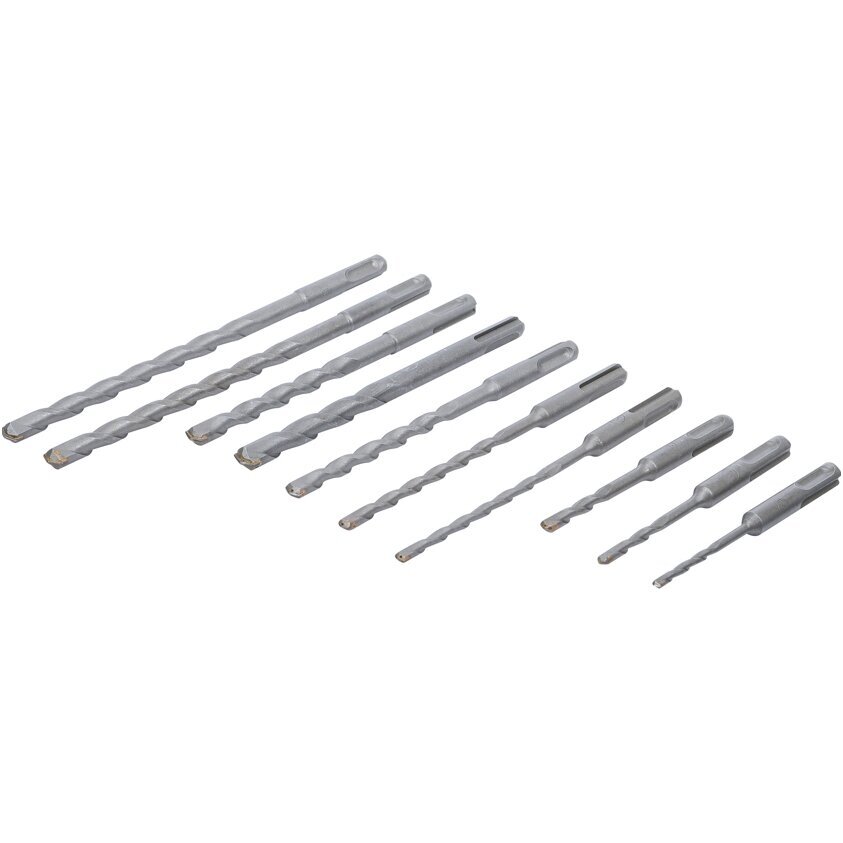 Kalamų grąžtų rinkinys SDS PLUS karbido antgalis 4 - 12mm. 56vnt. 2 Kalamų grąžtų rinkinys SDS PLUS karbido antgalis 4 - 12mm. 56vnt. 2