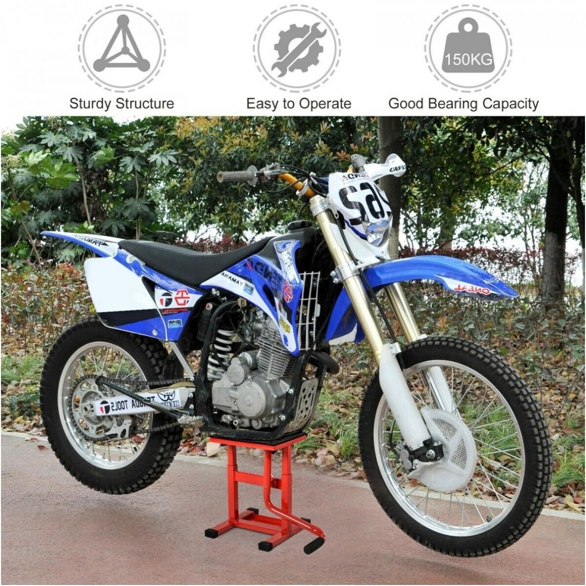Keltuvas motociklams/krosiniams motociklams 6 Keltuvas motociklams/krosiniams motociklams 6