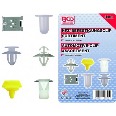 Klipsų rinkinys Renault 300 vnt. Klipsų rinkinys Renault 300 vnt.