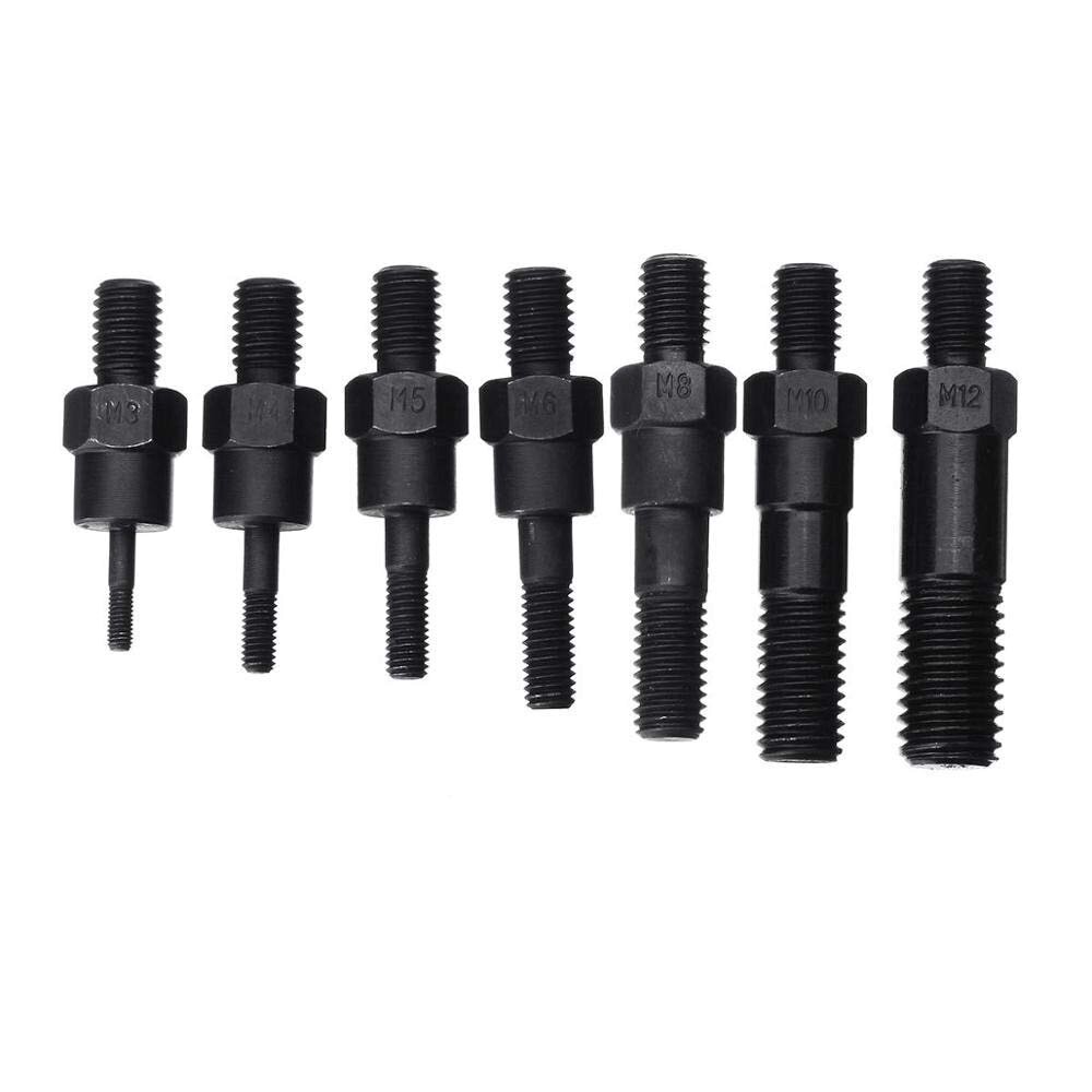Kniediklis srieginėms kniedėms lagaminas M3-M12 410mm. 3 Kniediklis srieginėms kniedėms lagaminas M3-M12 410mm. 3