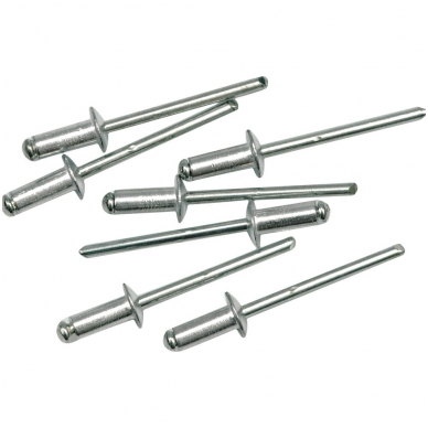 Kniedės aliumininės - 12,7 X 3,2 mm 50 vnt. Kniedės aliumininės - 12,7 X 3,2 mm 50 vnt.