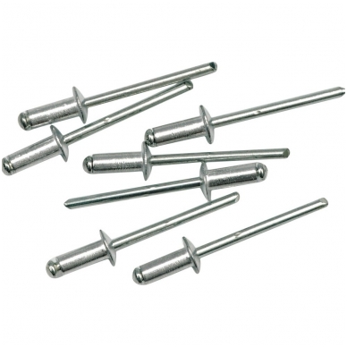 Kniedės aliumininės 50vnt 12,7 x 4,0 mm Kniedės aliumininės 50vnt 12,7 x 4,0 mm