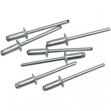 Kniedės aliumininės 9,6 X 3,2mm./50vnt. Kniedės aliumininės 9,6 X 3,2mm./50vnt.