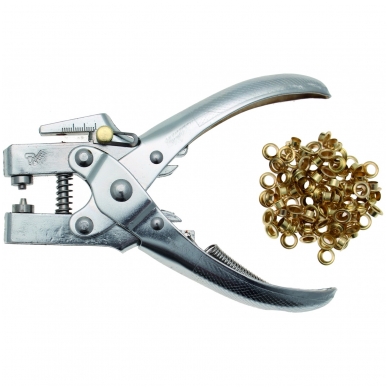 Kniedijimo replės 5 mm, su 100vnt., kniedžių 2 Kniedijimo replės 5 mm, su 100vnt., kniedžių 2