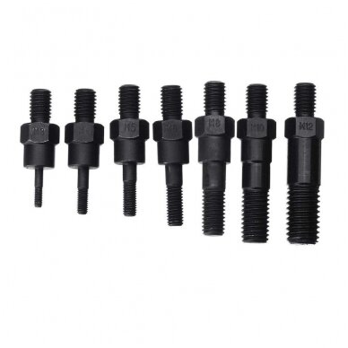 Kniediklis srieginėms kniedėms lagaminas M3-M12 410mm. 3 Kniediklis srieginėms kniedėms lagaminas M3-M12 410mm. 3