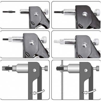Kniediklis srieginėms knienėms M3-M6 3 Kniediklis srieginėms knienėms M3-M6 3