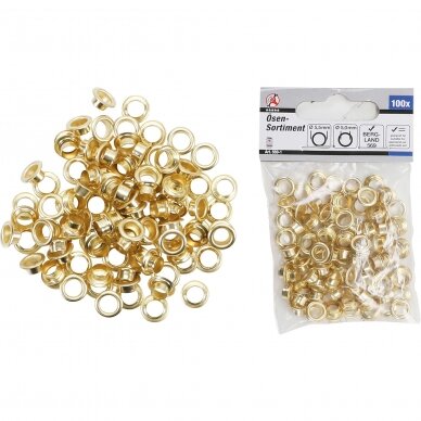 Kniedžių rinkinys - 5.0 x 5.5 mm - 100 vnt. Kniedžių rinkinys - 5.0 x 5.5 mm - 100 vnt.